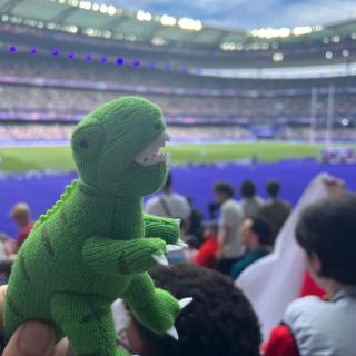 Who's excited for the Paris Olympics? Our T Rex has got straight into it and is at the Rugby 7s today. Why wait for the opening ceremony? #bestyearstoys #bestyearsbesttoys #bestyearsdinos #parisolympics2024 #parisolympics2024🇫🇷 #olympics2024 #rugby7s #rugbysevens #dinosquad #dinofamily #havedinowilltravel #dinosontour #knitteddinosaur #dinosaurteddy #dinosaursofinstagram #dinosaurlove #dinosaurdaysout #olympicdino #dinosaursofttoy #dinosaurtoys #trex #trextoy #sme #wholesaletoysuk #wholesaleuk #wholesaletoys