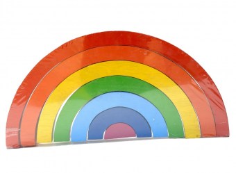 rainbow toy wooden