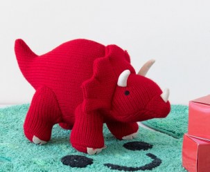 red dinosaur toy